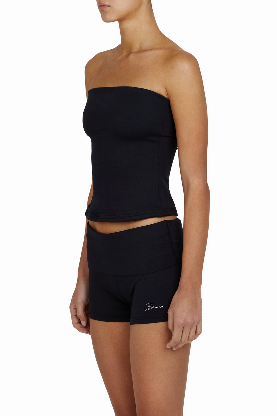 BASE tube top - black  -  CLOTHING  -  B Ā M B A S W I M